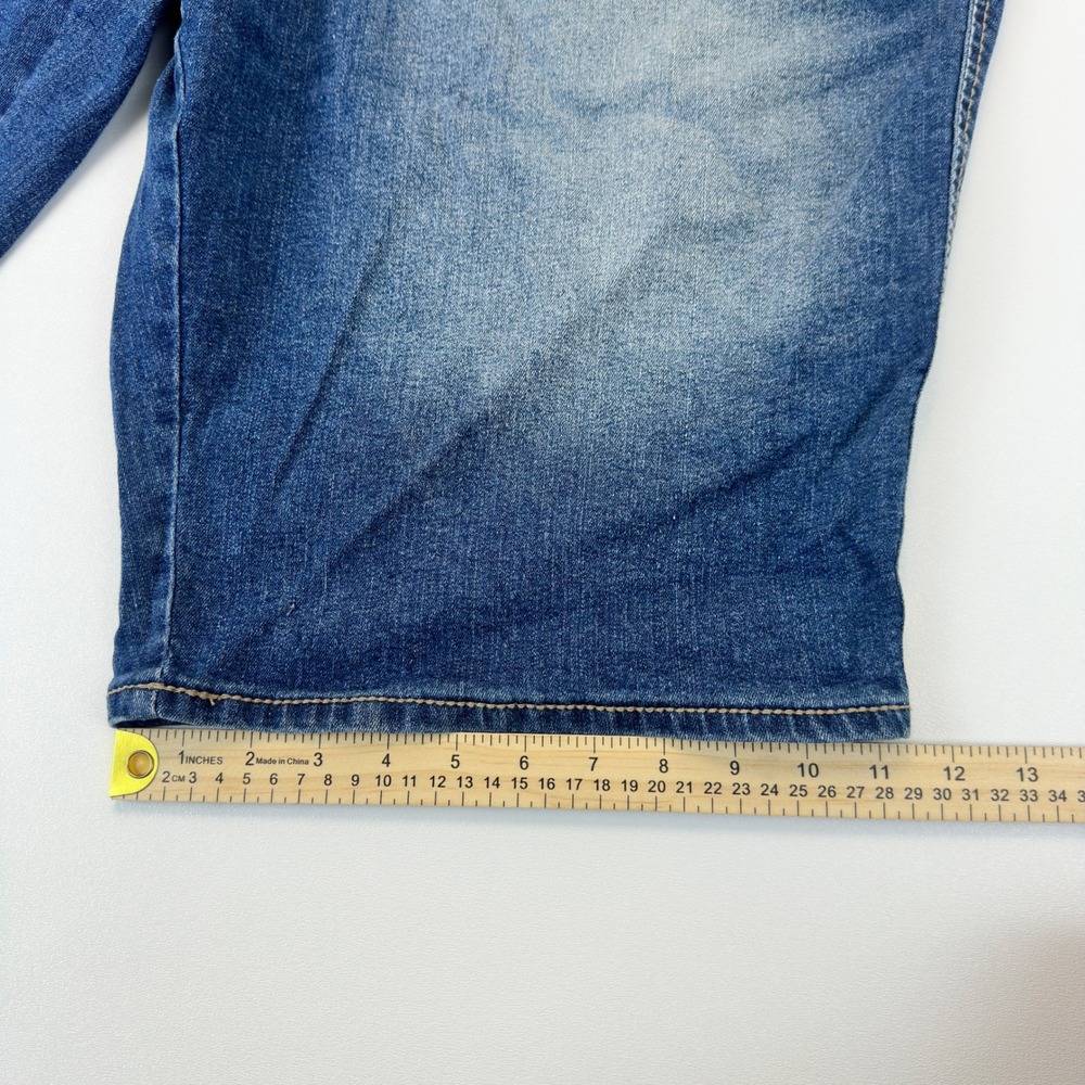 Women's Denim Bermuda Shorts - Blue - Picture 6 of 11